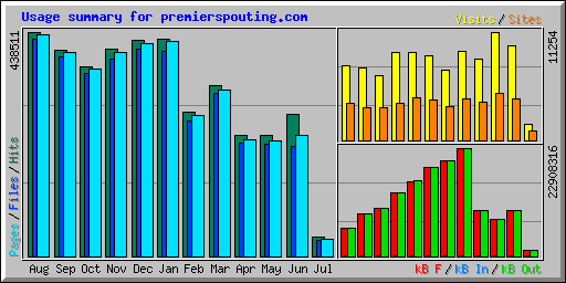 Usage summary for premierspouting.com